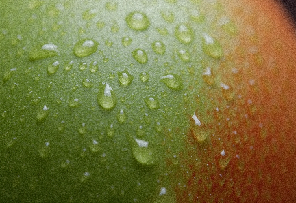 Textura unui fruct proaspăt